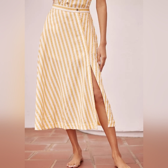 NWT Anthropologie - Celandine - Midi Wrap Skirt - medium - Picture 3 of 11